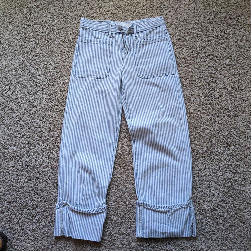 Levi-s Youth Wide Leg Blue and White Jeans